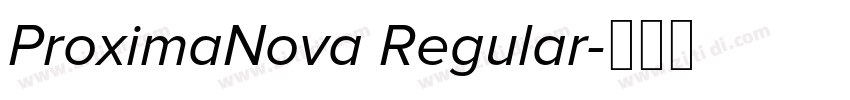 ProximaNova Regular字体转换